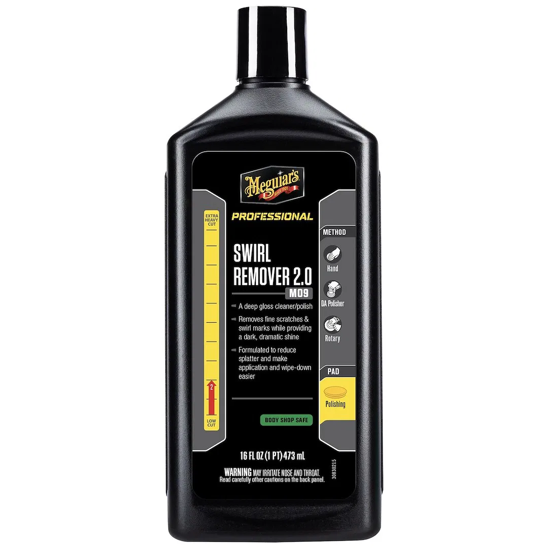 M0916 – MEGUIARS WAX Polishing Compound, Removes Light Swirls and Adds Gloss Clarity Liquid 16 Ounce Single